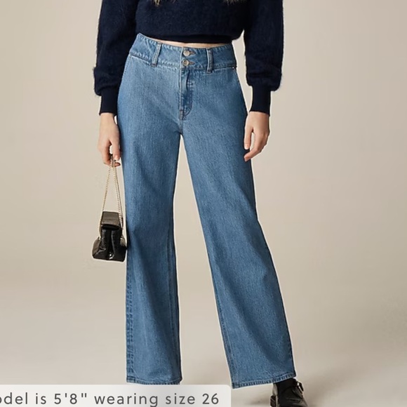 J crew Slim-wide jean with stacked buttons - Picture 1 of 8
